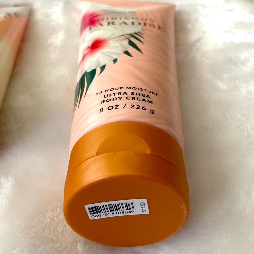 Bath & Body Works Hibiscus Paradise Creamy Body Scrub & Shea Body Cream. NWT. - Picture 4 of 5